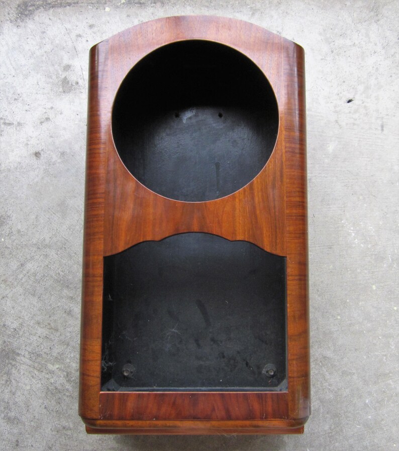 Antique Empty Wooden Clock Case Made In Germany Hanging Etsy