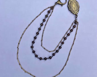 Triple Bronze Chain Pocket Locket