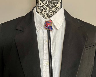 Funky 1980s Bolo with Black Tie