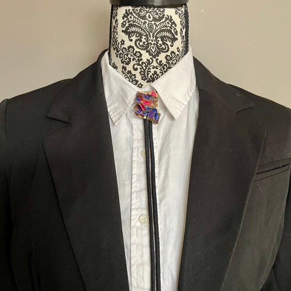 Funky 1980s Bolo with Black Tie