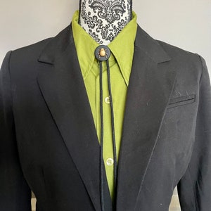 Gold Bug Bolo with Black Tie