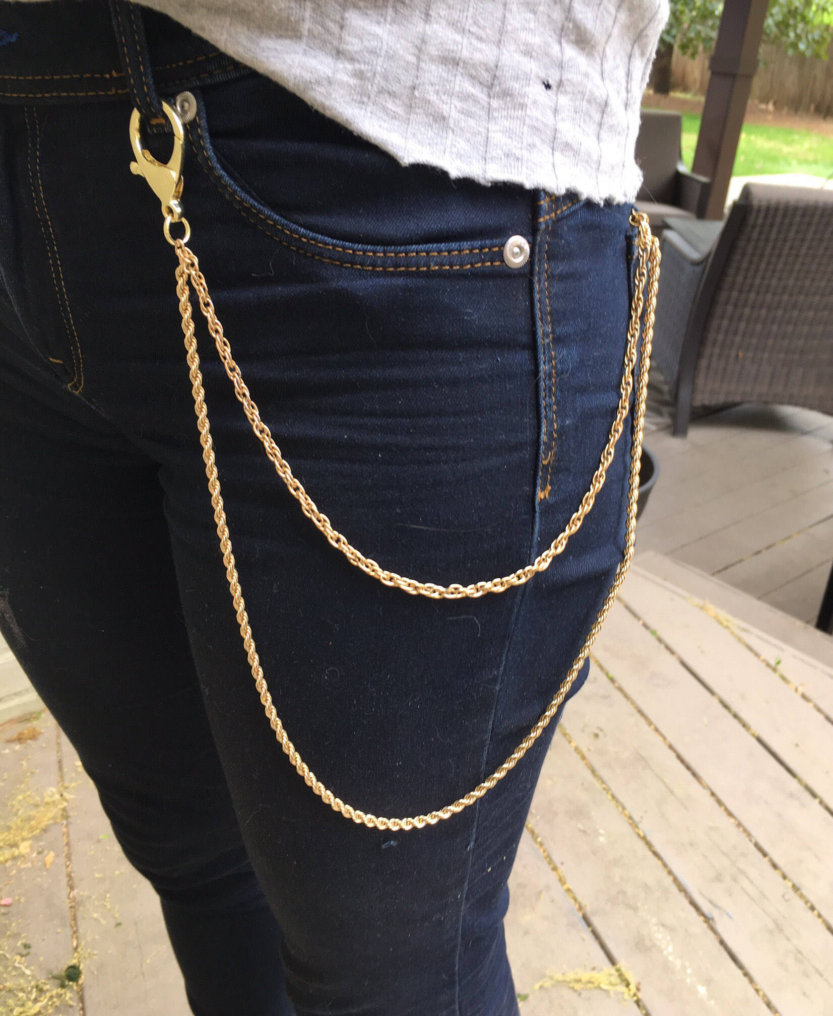 Gold Chain Pocket Locket