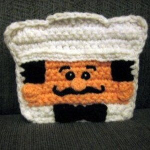 Chef Valicimo Napkin Holder Cover crochet pattern