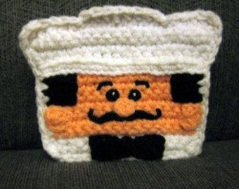 Chef Valicimo Napkin Holder Cover crochet pattern