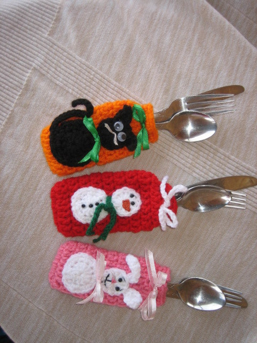 Holiday Silverware Holders Etsy