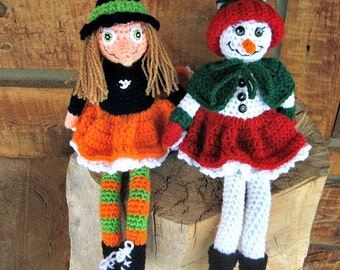 Crochet Pattern-Tabatha Witch and Frostine