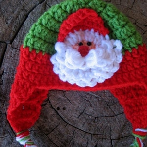 Baby Santa Hat Crochet  Pattern