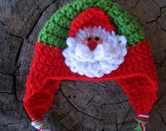 Baby Santa Hat Crochet  Pattern