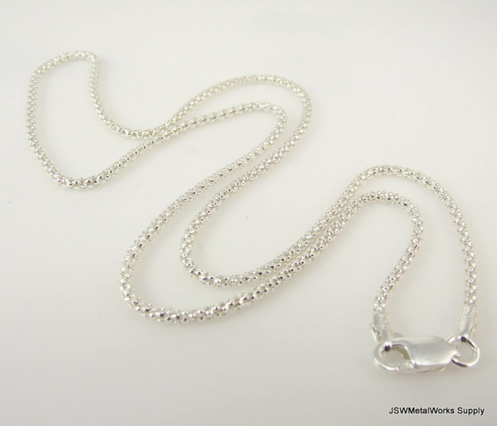 1.8mm Bombata Sterling Silver Finished Chain 1.8mm 18 or 20 - Etsy
