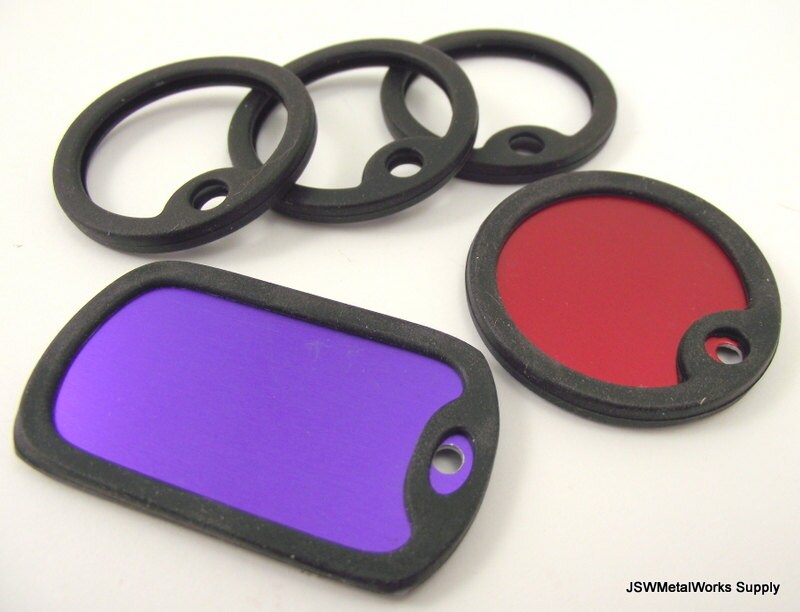Two Black Silicone Tag Silencers Tag Protector Silicone Dog Etsy