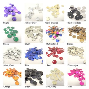 100 0.35 Inch Small Anodized Aluminum Tags, Economical Round Blank Tags for Personalized Stamping Engraving or Etching DIY, PICK your COLOR