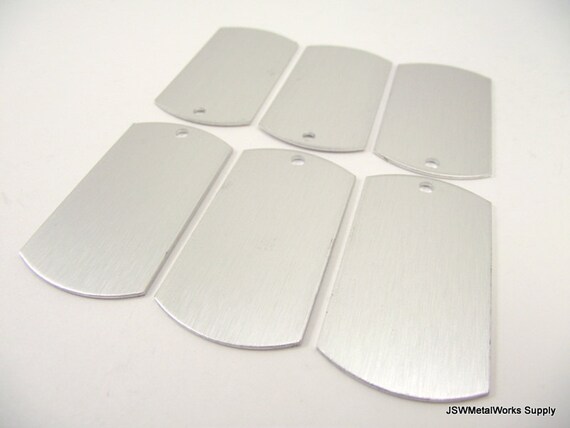 blank anodized aluminum dog tags