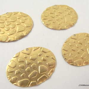 Oval Brass Stone Stamping Tag, Decorative Focal Brass Component, 23 x 30 mm, Decorative Stamped Brass Charm Pendant CLEARANCE