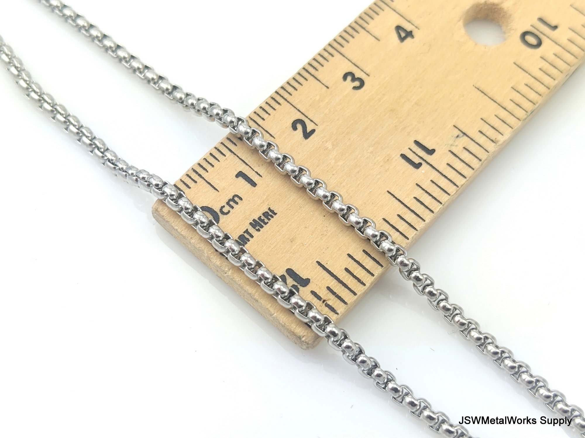 ジュエリー製作用2.5mmステンレススチールロロチェーンネックレス、18