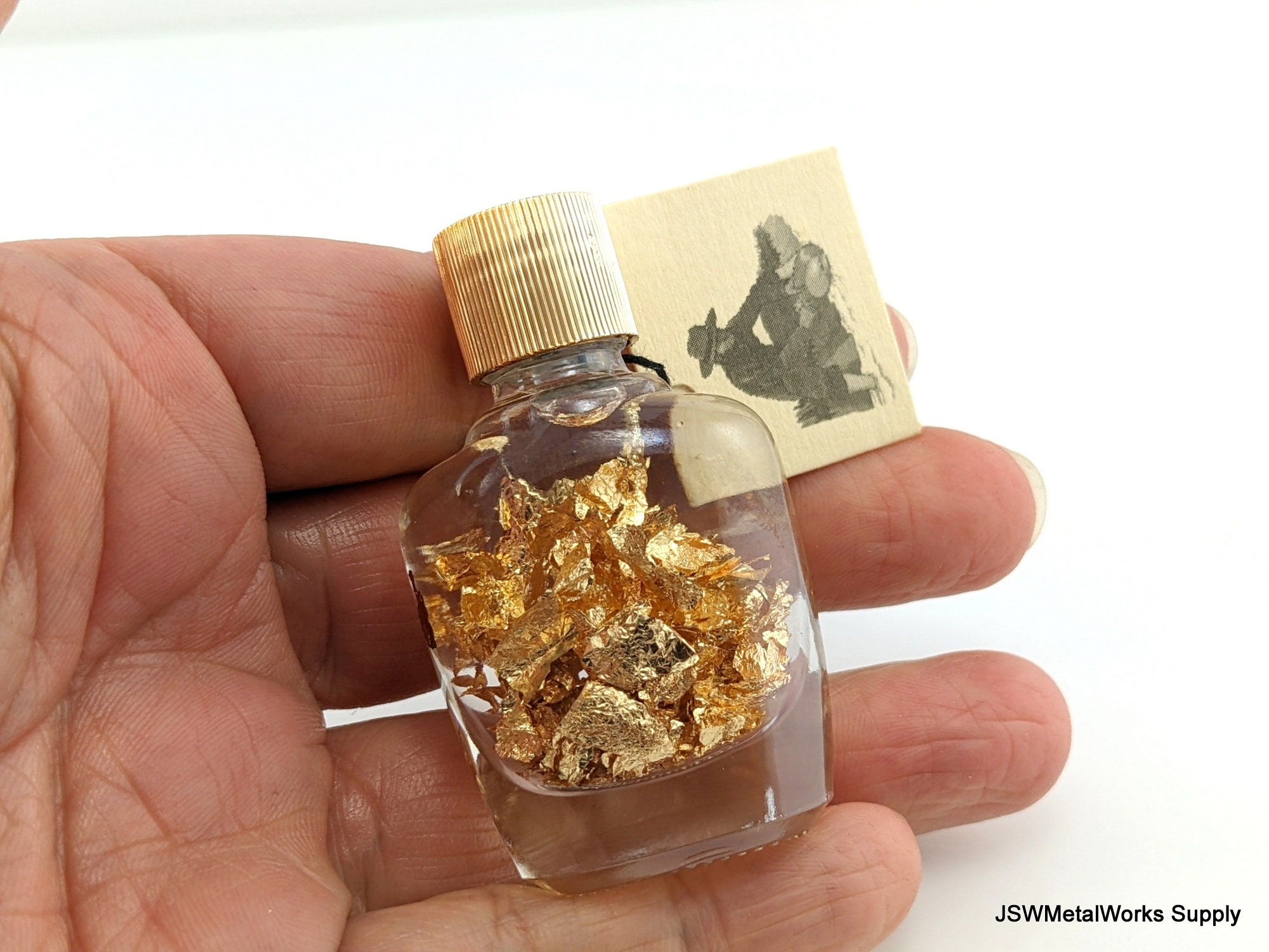 Gold Flake Bottles  Authentic Brazilian Gold Flakes – Sluiceboy  Prospecting LLC