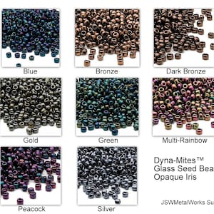 Glass Seed Bead Dyna-Mites™ Opaque Iris #6 Round, CHOOSE your COLOR, Opaque Color Glass Beads, 40 grams