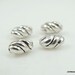 20pcs Antiqued Tibetan Silver Twist Oval Spacer Beads For Jewelry Making FC10455