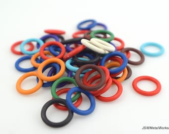 0,1 oz Gummi-Binderinge, 18 ga SWG 3/16, EPDM O-Ringe, geschlossene O-Ring-Binderinge für Bastelarbeiten, Farben wählbar
