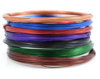 16 gauge Aluminum Wire, 1.2 mm Colored Round Aluminum Wire for Crafts and Wire Wrapping DIY
