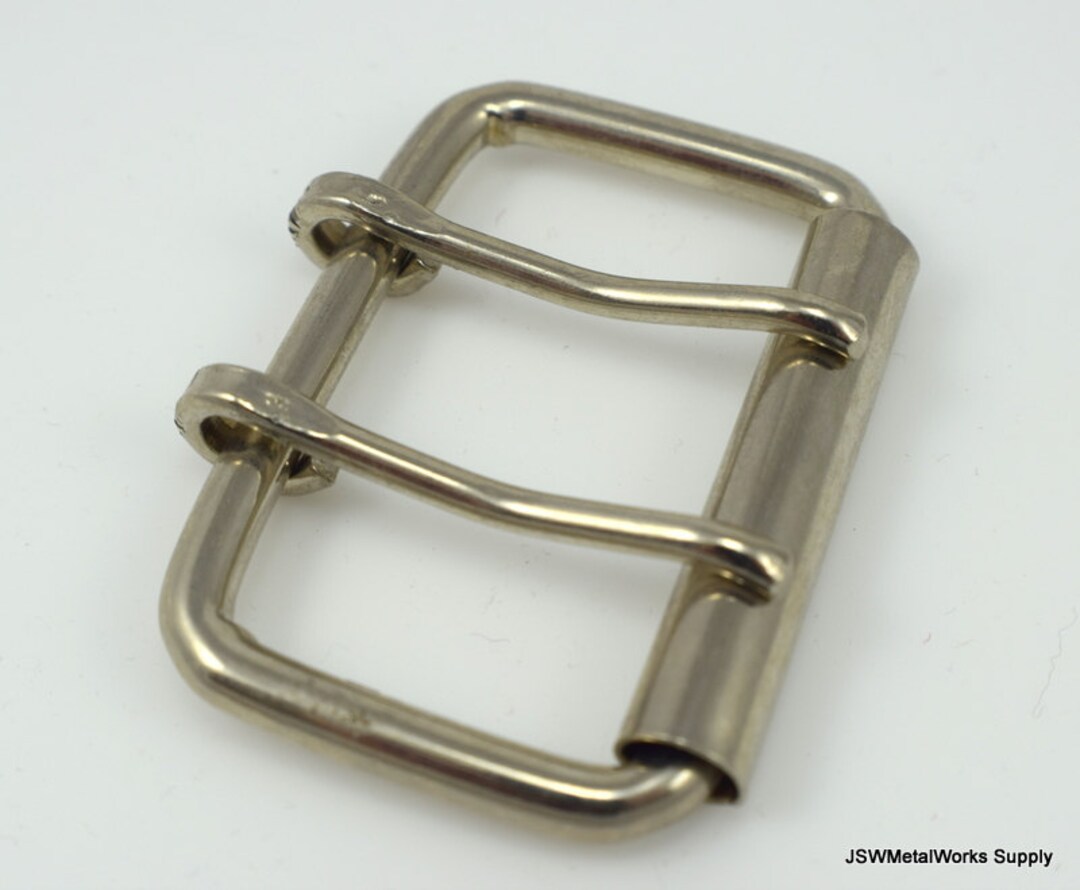 2 Fibbie Per Cintura Uomo In Metallo, Antracite, 51mm – Stile Western A Rullo Con Prong Pin