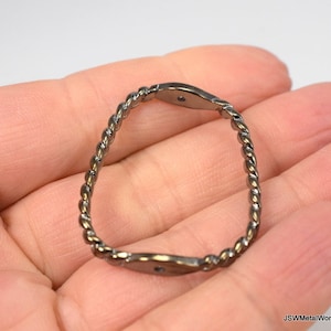 CLEARANCE Large Gunmetal Twisted Pendant, Gunmetal Focal Pendant,  Gunmetal Earring Finding, Necklace Component, Gunmetal Pendant