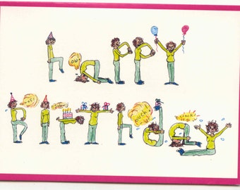 Funny Yoga Birthday Card