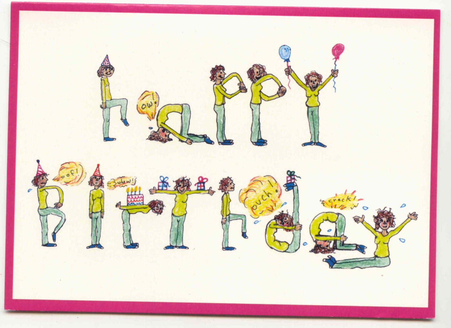 Buy Funny Yoga Birthday Card Online in India - Etsy