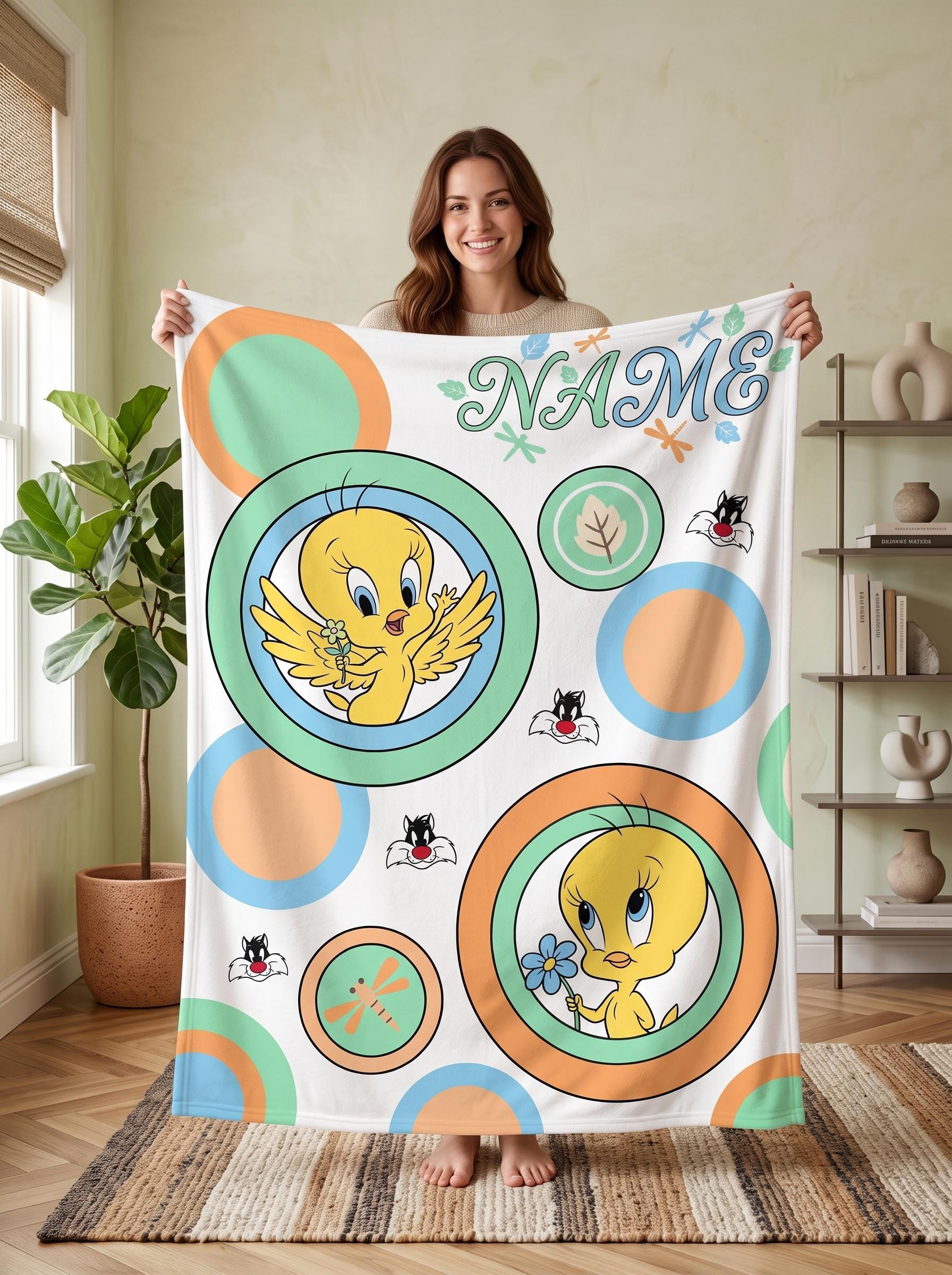 Sylvester and Tweety Blanket - Etsy