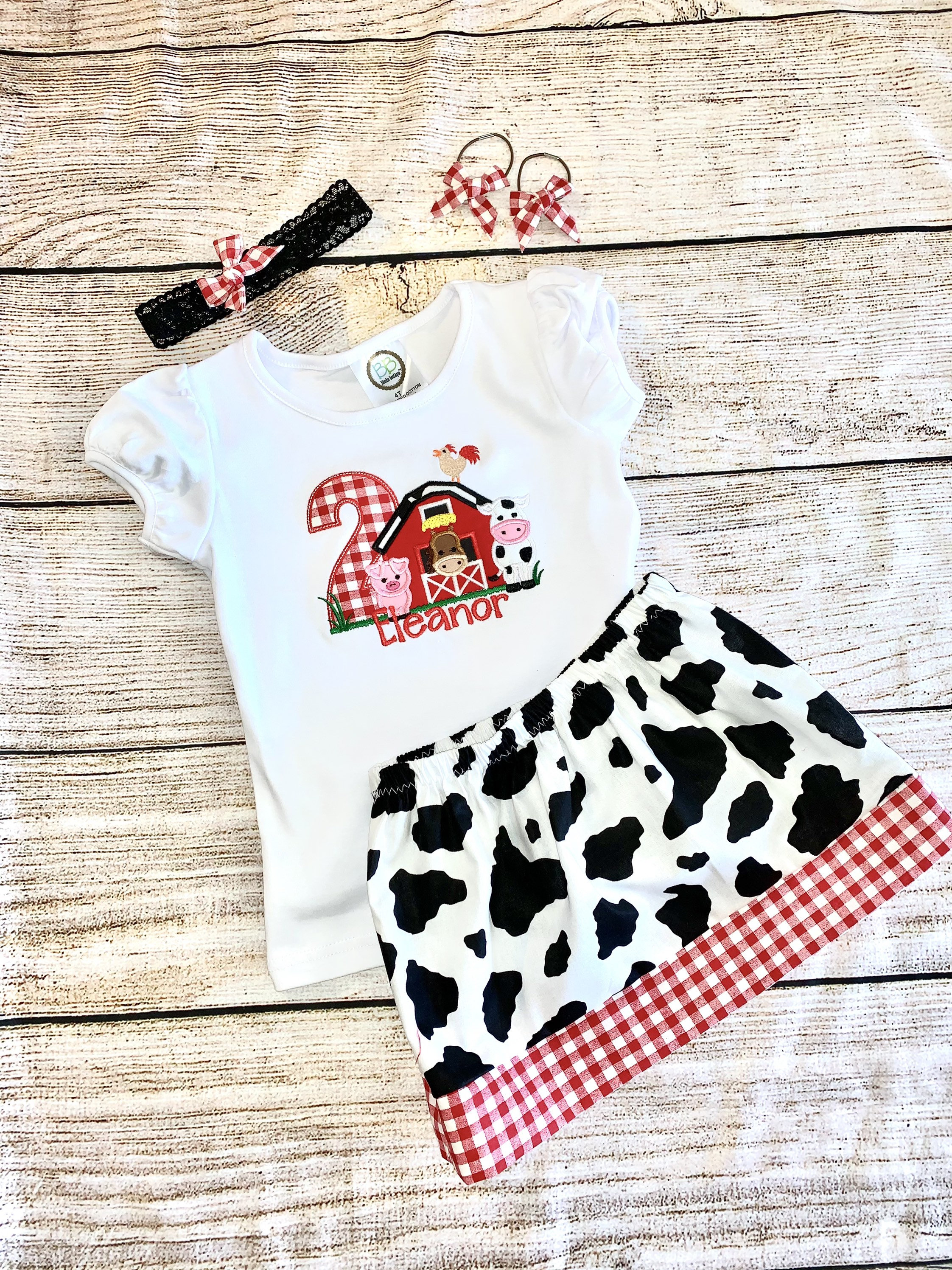 Barnyard birthday outfit Clearance