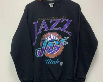 Vintage NBA Jazz Basketball-Sweatshirt, Utah Basketball-Sweatshirt, NBA All Star Tee, Basketball-T-Shirt, Unisex-T-Shirt Rundhals-Hoodie