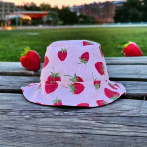 strawberry fields bucket hat