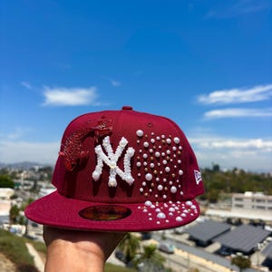 New Era Rhinestone Fitted Cap - Etsy