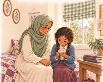 Islamic Storybook for Worried Kids Amina and the What If Worries Dua PDF Ages 5 Plus