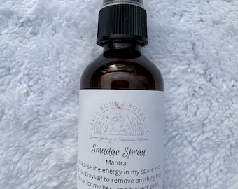 Spray sans fumée infusé de reiki avec quartz rose