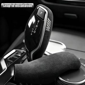 BMW Gear Shift Boot / Dust Cover – Snap-in Installation, 4 Colors Available, Suede Material – Car Interior Accessory