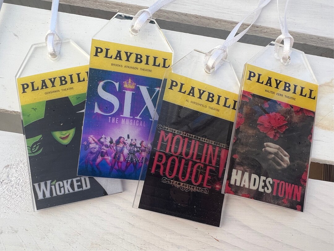 Broadway Playbill Christmas Ornaments Gift for Broadway Fan - Etsy
