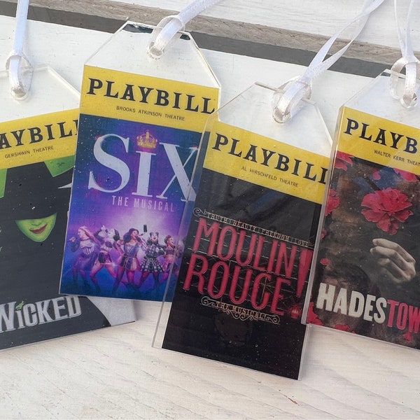 Broadway Playbill Christmas Ornaments | Gift for Broadway Fan