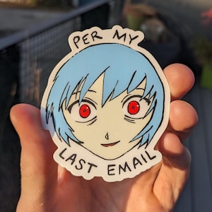 Rei Ayanami Die-Cut Sticker