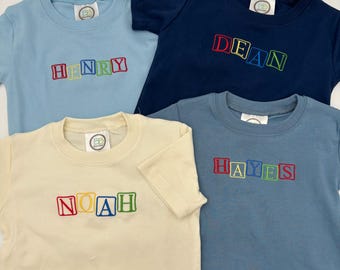 Personalized Embroidered Baby & Toddler Shirt or Romper