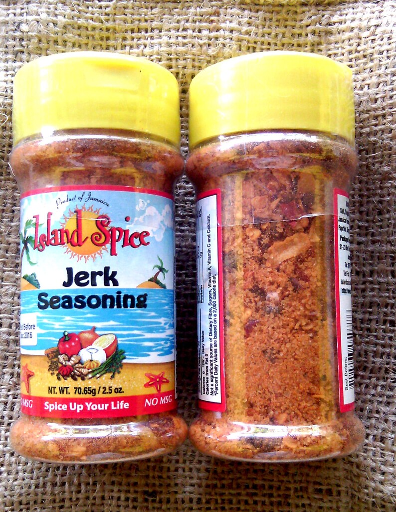 Island Spice jerk seasoning spicy from Jamaica 2.5 oz x 140 Etsy