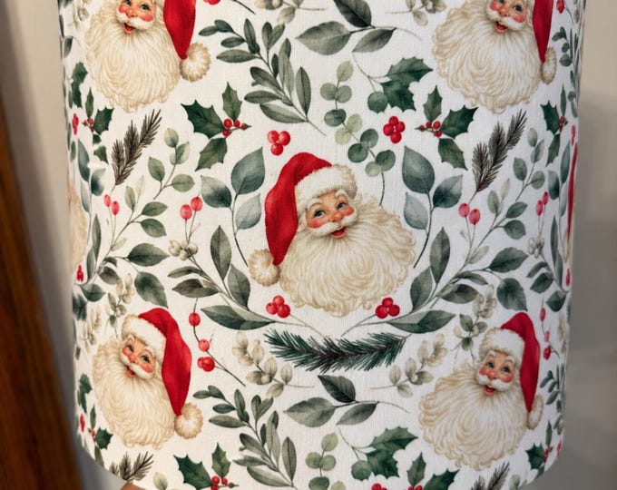 Christmas - choose your fabric - Drum Lampshade Pendant Lamp Light Shade Drum Custom | made in USA