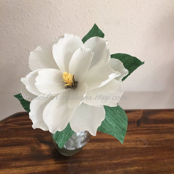 Scarica Gratis Images Fleur De Papier Crepon Magnolia Tige Blanc Fleur De Magnolia Etsy le plus cool salutations