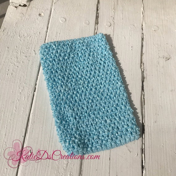 Baby Blue Crochet Tube Top Elastic Waistband Headband Tutu 6/" 7/" 8/" 10/" inches