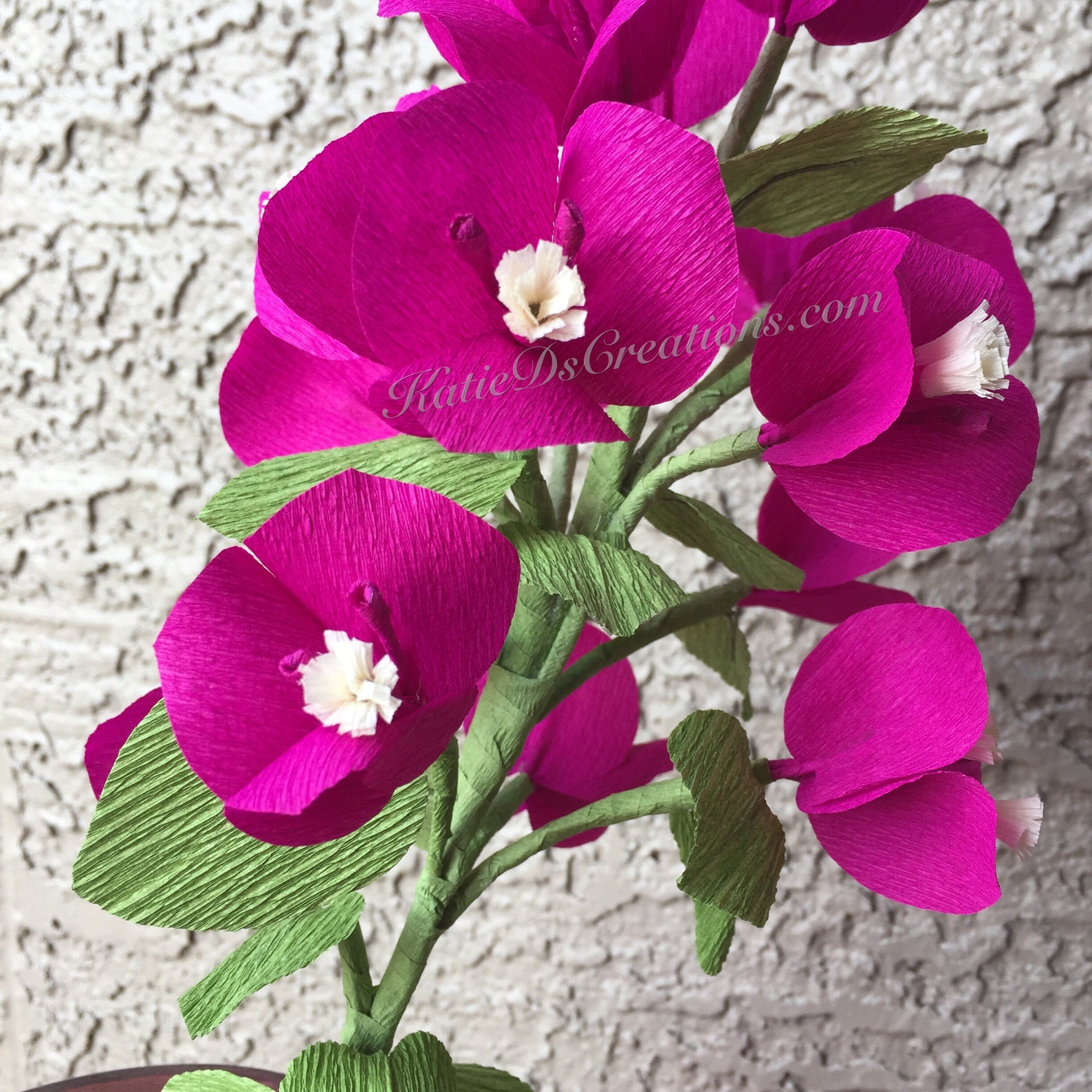 Crepe Paper Bougainvillea Stem / Fuchsia Bougainvillea Flower Etsy