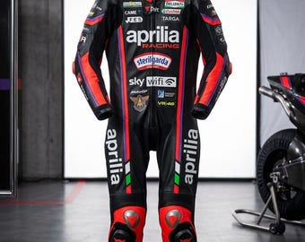Aprilia Racing Motorpak van rundleer | Nieuw motorracepak