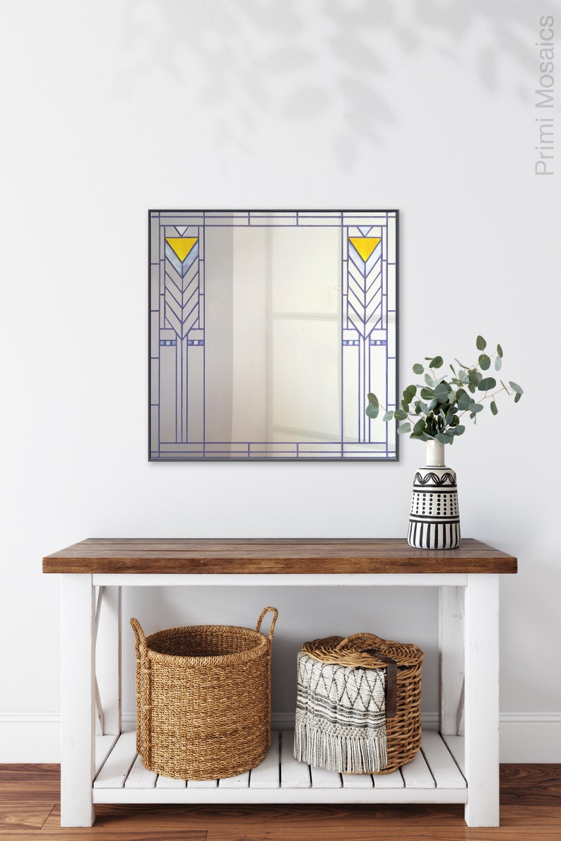 Geometric Bathroom Mirrors for Home Décor Square Wall ...