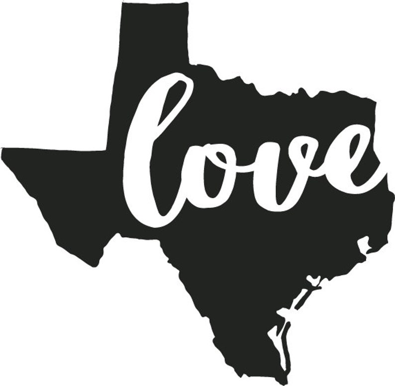 Download Texas Love SVG File Cricut Silhouette | Etsy