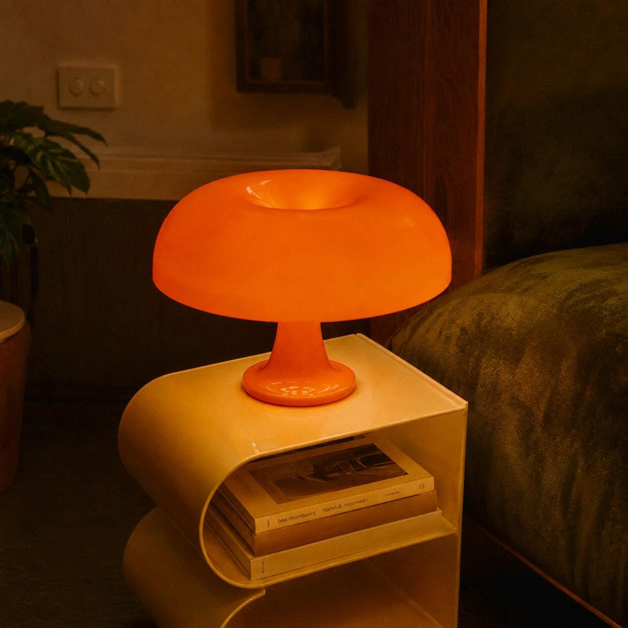 Vintage orange lamp - Etsy 日本
