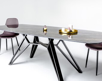 Table Base For Rectangular Table, Dining Table Base For Ceramic Top, Pedestal Table Base, VIRRO 80.20