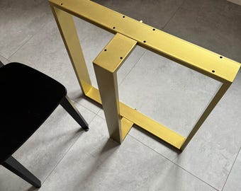 Steel Dining Table Legs, Desk Legs, Mid-century Modern Table Legs, Entryway Bench Legs, Set of 2, TED 80.20